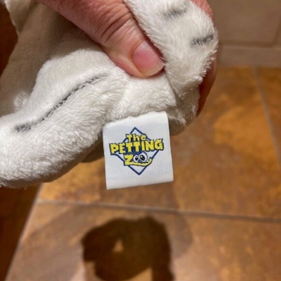 VINTAGE 1994 Tiger Cub Plush White BLK Stripes Plush Animal 6" The Petting Zoo - Picture 6 of 6